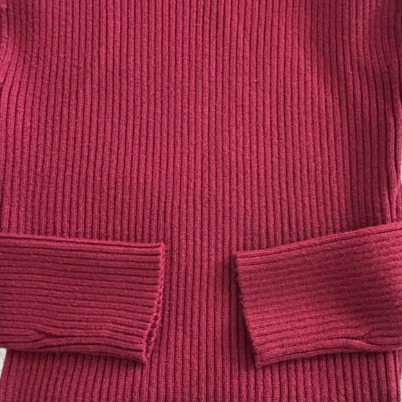 Astr the Label "Gwendolyn" Mock Turtleneck Sweater Dress - Wine Size L - Picture 6 of 9